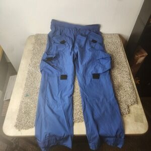 Life Code Progressive Blue Techwear Cargo Pants Mesh Lined Elastic Waist Mens